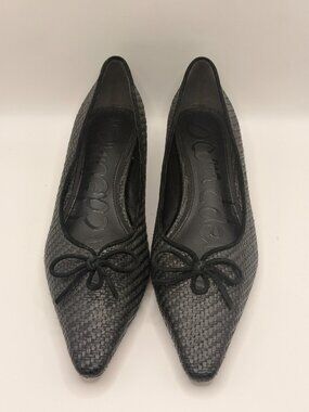Sam Edelman Women's Esmira 2 Pointed Black Toe Ballet Flats Sz 8 M